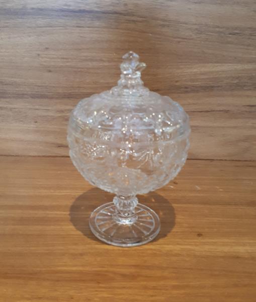 BOMBONIERE EM CRISTAL INCOLOR