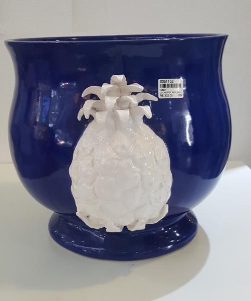 CACHEPOT AZUL DE ABACAXI