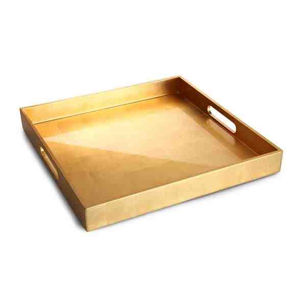 BANDEJA SONATA LACQUER QUADRADA GOLD