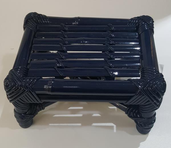 BANQUETA BAMBU P AZUL MARINHO