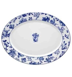 TRAVESSA OVAL GRANDE CHINTZ AZUL