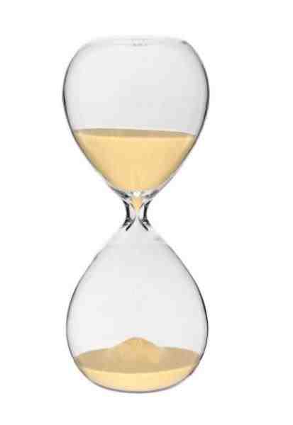 AMPULHETA ADORNO 20CM VIDRO HOME CO