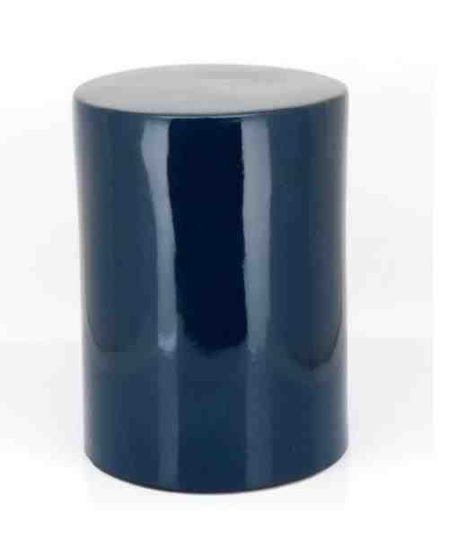 BANQUETA CERAMICA AZUL 43.5X33CM SHARY HOME CO
