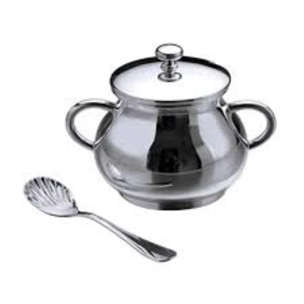 ACUCAREIRO PRATA C/COLHER ELEGANCE 15,5X10CM