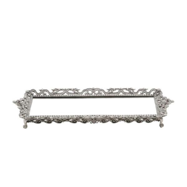 BANDEJA C/ FDO ESPELHADO 39,5X15X5,5CM