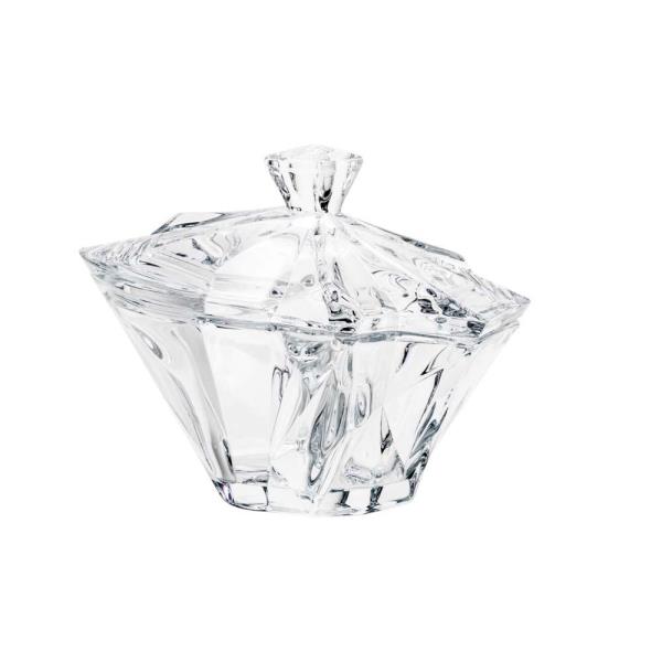 BOMBONIERE C/ TP DE VIDRO ANGLES 22X20CM