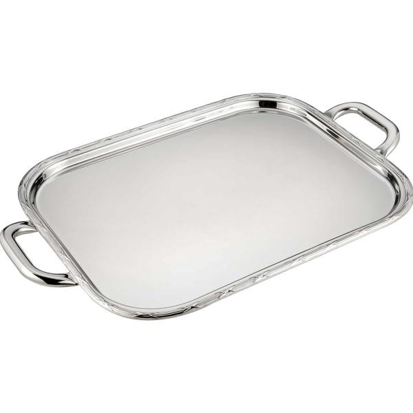 BANDEJA OBLONGA C/ ALCA C/ CORD CROISE 40X31CM