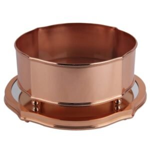 CENTRO DE MESA C/ CORDAO PEROLA D34CM ALT15CM
