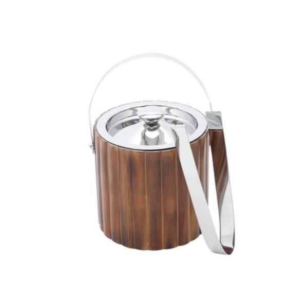 BALDE INOX P/GELO C/ALCA PEGADOR BAMBOO 1,8L