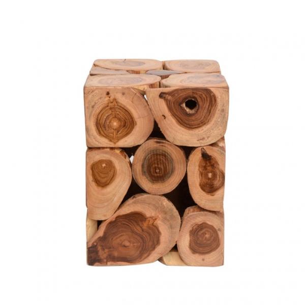 BANCO DE MADEIRA CUBO/FATIA MINI