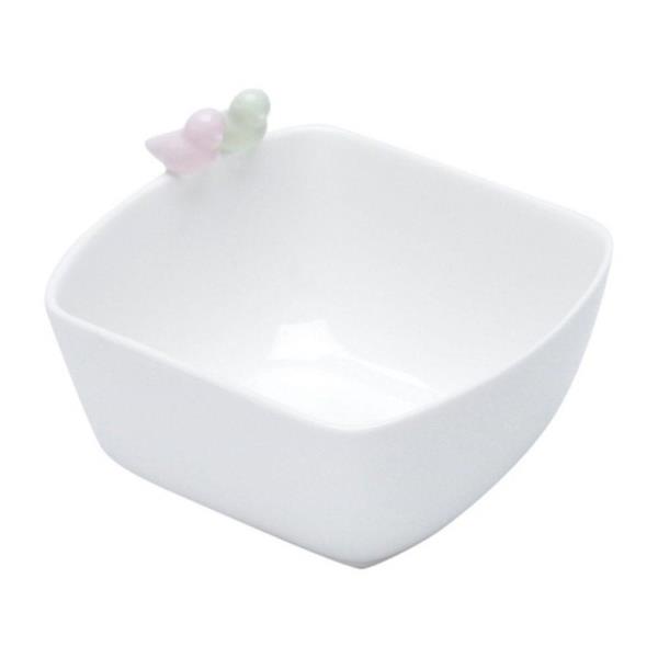 BOWL PORC BIRD BRANCO 16,5X15X8CM
