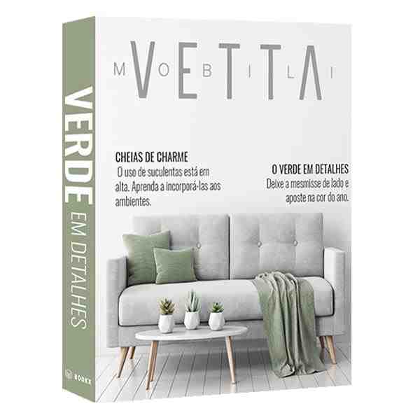 BOOK BOX VETTA VERDE EM DETALHES 30X24X4CM