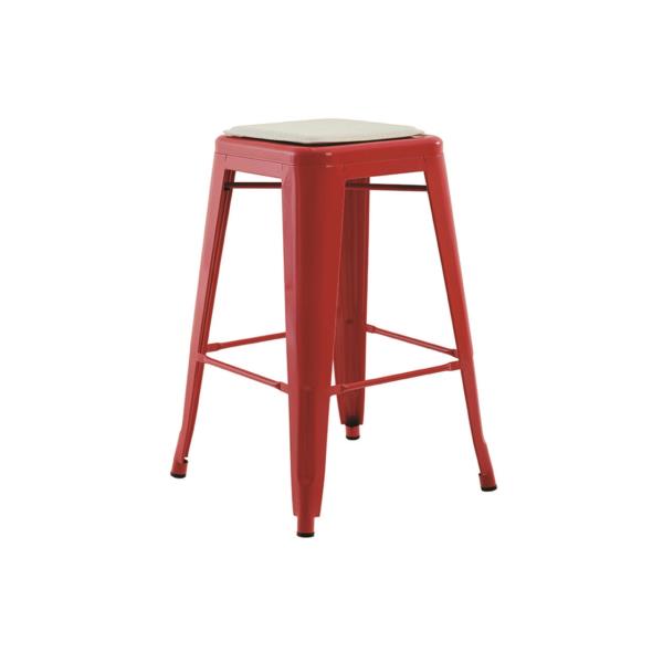 BANQUETA IRON MEDIA VERMELHA