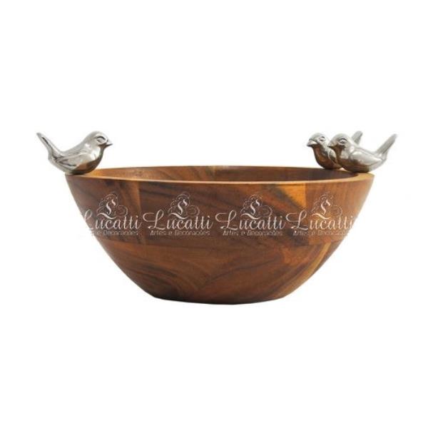 BOWL P DECORATIVO EM MADEIRA