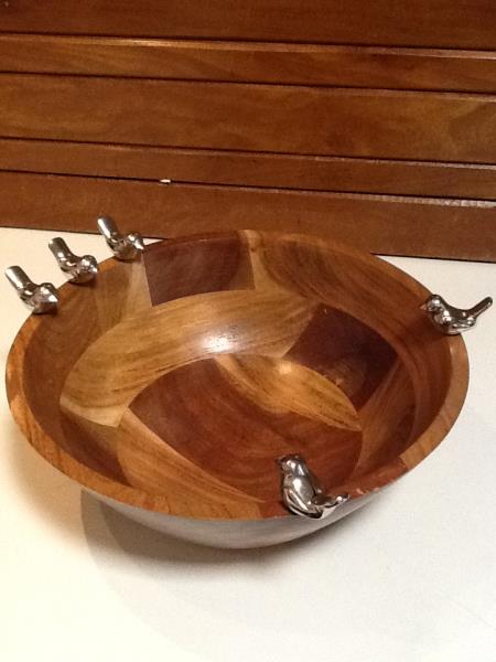 BOWL G DECORATIVO EM MADEIRA