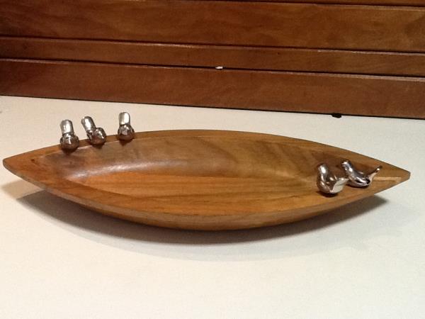 BOWL DECORATIVO EM MADEIRA