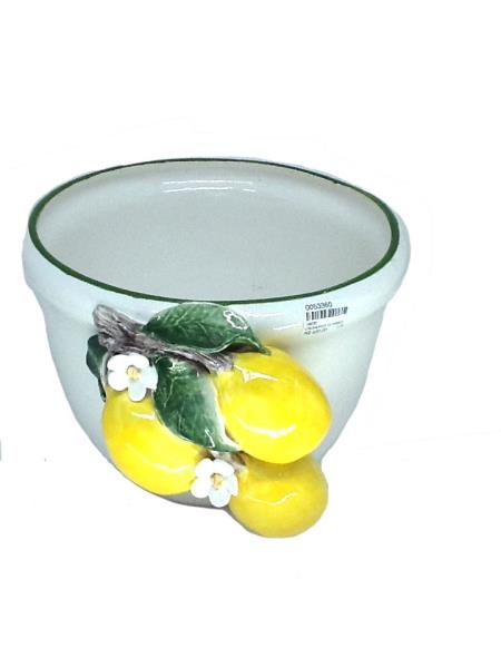 CACHEPOT C/ FRISO AZUL LIMOES