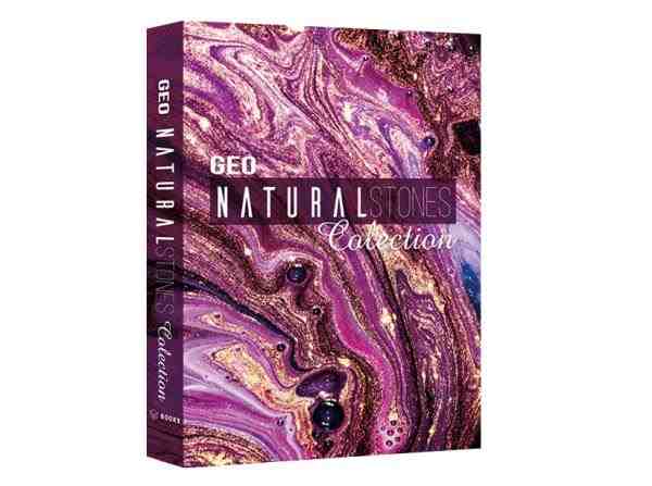 BOOK BOX GEO NATURAL STONES 30 30X24X4CM
