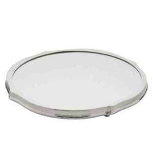 PRESENTOIR EM ESPELHO C/ CORD PEROLA D44CM ALT6CM