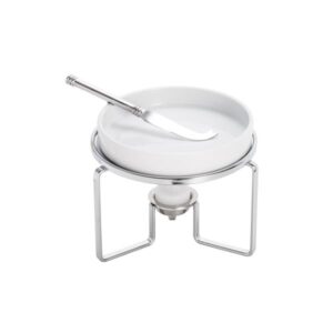 RECHAUD ACO INOX P/ QUEIJO BRIE C/ FACA 14CM