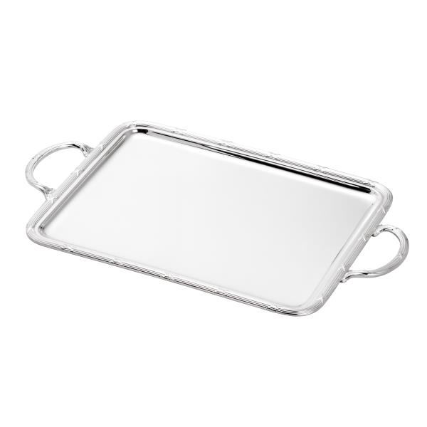 BANDEJA DE PRATA C/ ALCA CROISE 49X39CM