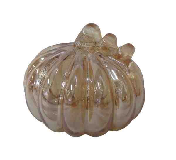 ADORNO DE VIDRO – ABOBORA 21X18