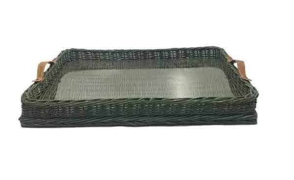 BANDEJA VIME G VERDE MUSGO C ALÇA NATURAL