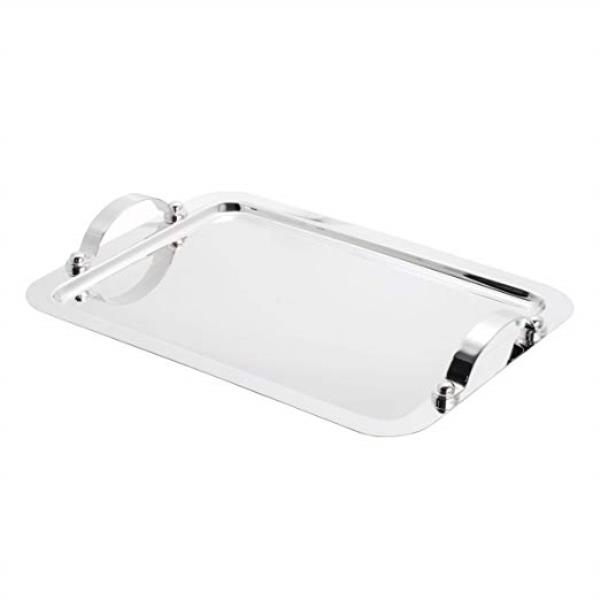 BANDEJA DE ACO INOX MANHATTAN 28X22 CM