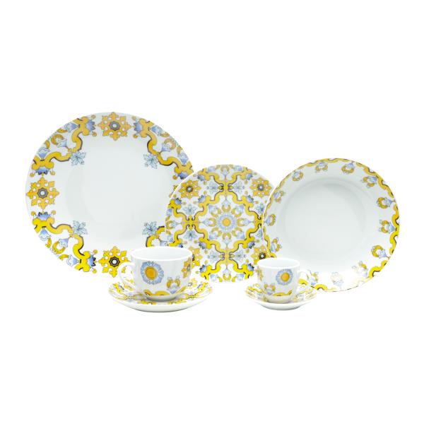 AP DE JANTAR 42PC DE PORCELANA SUPER WHITE CAPRI MAIL BOX