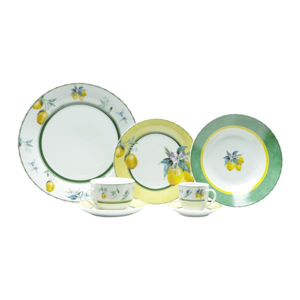 AP DE JANTAR 42PC DE PORCELANA SUPER WHITE SICILIAN  MAIL BOX