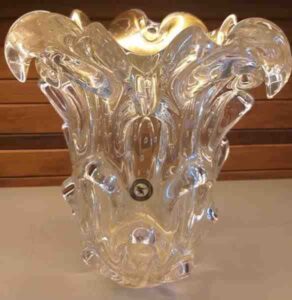 VASO G 73 TRANSPARENTE C/OURO