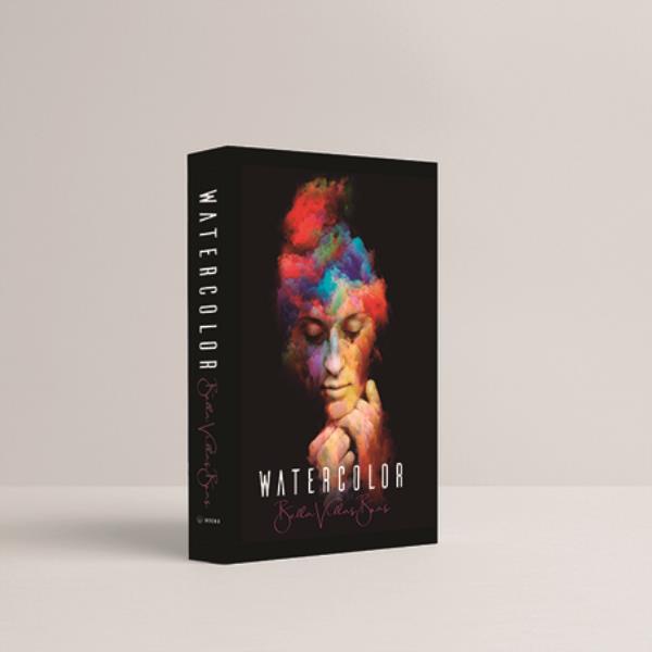 BOOK BOX WATERCOLOR 30X24X4CM