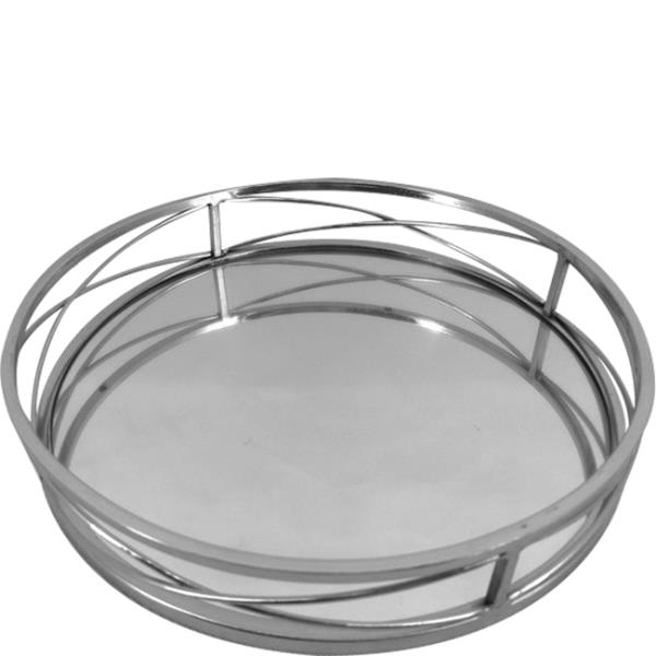 BANDEJA ESPELHADA RED PRATA DIAM 30,5CMXA6CM