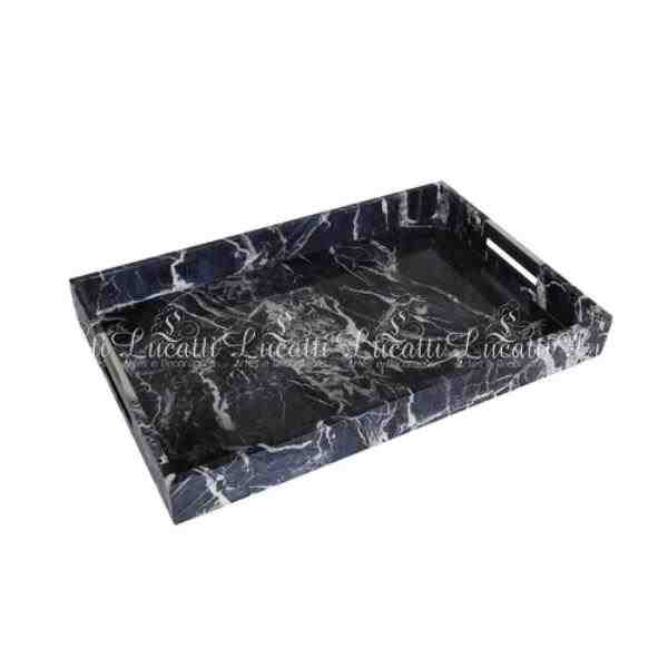 BANDEJA G DECOR EM MADEIRA AZUL