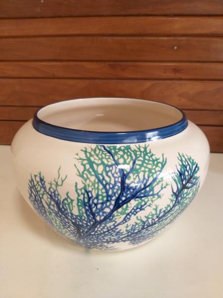 CACHEPOT LISO GDE CORAL GABLES AZUL