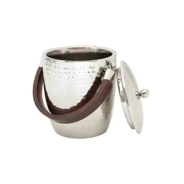 BALDE ACO INOX P/ GELO C/ TP E ALCA BAMBARG 1,65L