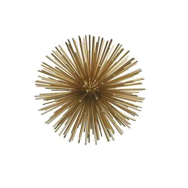 BOLA DECOR METAL DOURADA 21CM