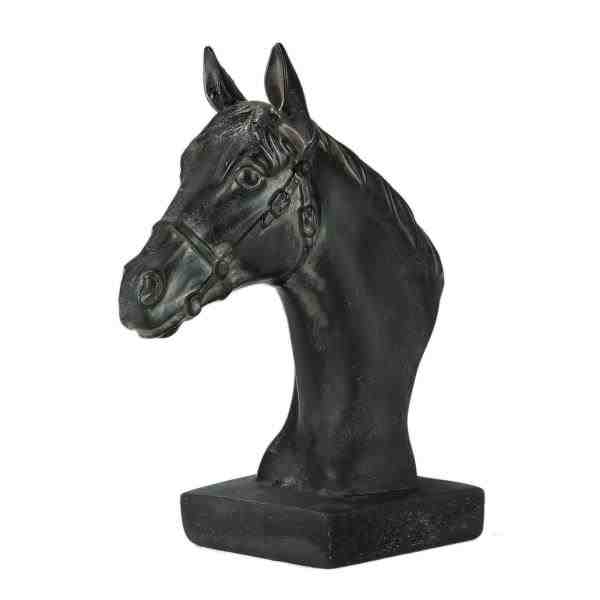 APARADOR LIVROS RESINA CAVALO 24X12X15CM