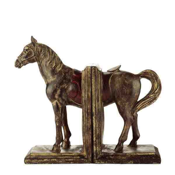 APARADOR DE LIVROS  RESINA CAVALO