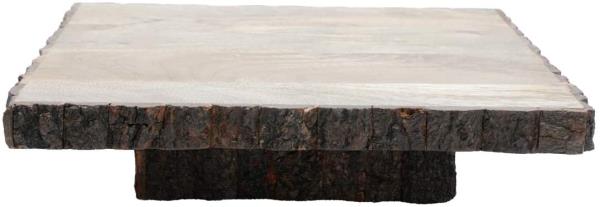 BANDEJA MAD C/ SUPORTE REDONDA 32X8CM