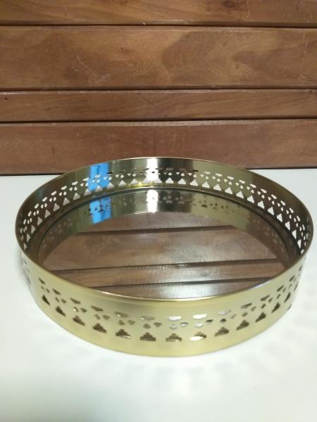 BANDEJA INOX P/ LAVABO C/ BANHO DE BRONZE