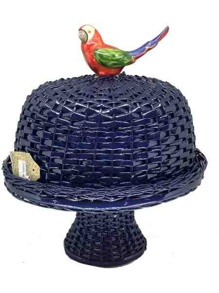 BOLEIRA C/ PE  VIME AZUL MARINHO C/ ARARA