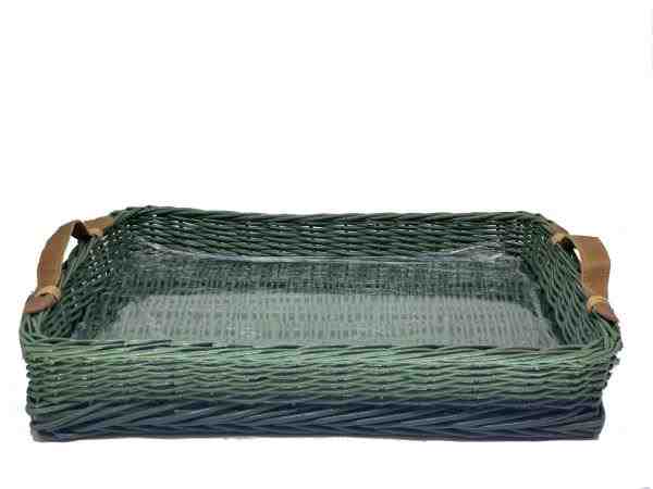 BANDEJA VIME M VD MUSGO C/ ALCA COURO NATURAL