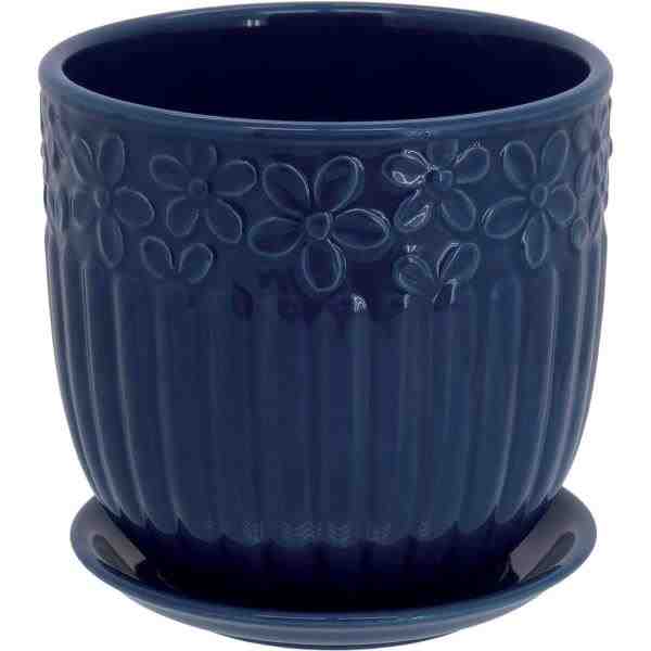 CACHEPO CERAM AZUL C/ PRATO MAYLLA