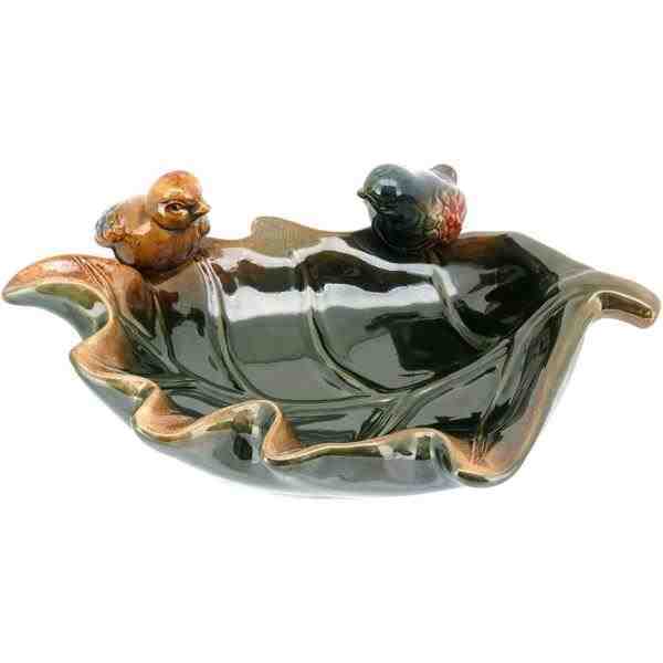 ADORNO CERAMICA VERDE FOLHA