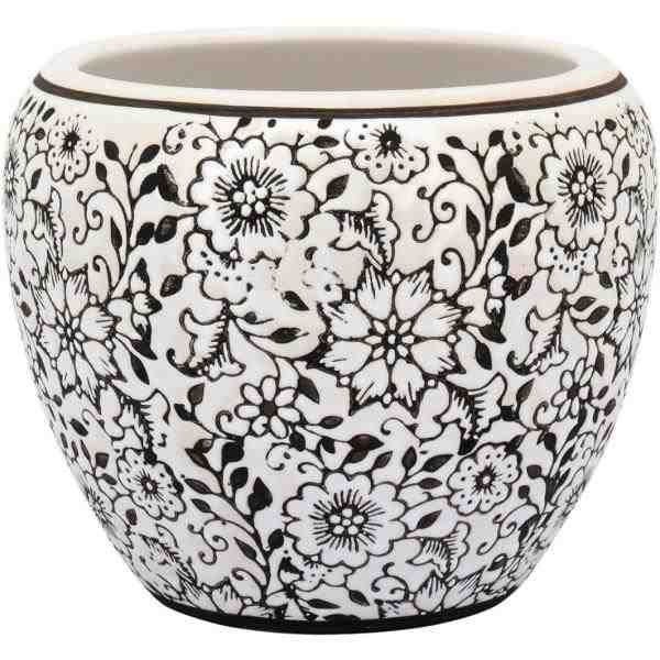 CACHEPO CERAMICA PRETO SERAFIM