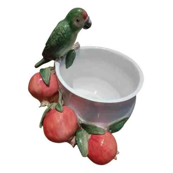 CACHEPOT ROMA G COM PAPAGAIO