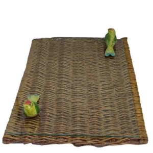 BANDEJA RETA VIME NAT C/ VIDRO E PASS VD G