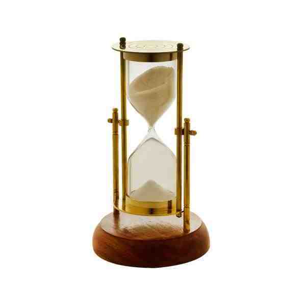 AMPULHETA DECOR METAL/MAD DOUR 20X10X17CM