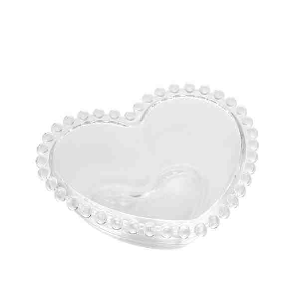 BOWL CRISTAL CORACAO PEARL 18X15X6CM